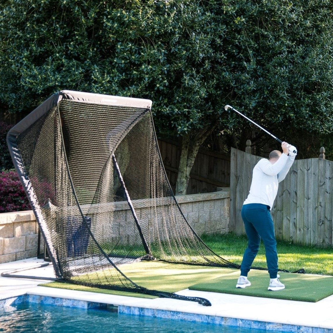 Large Swing Net SwingNet Pro Practice Net - Complete Golf Training System